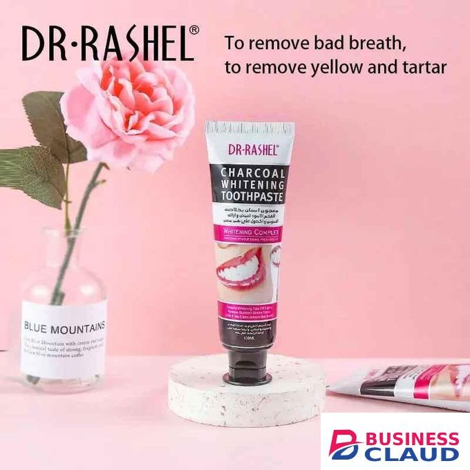 DR RASHEL Bamboo Charcoal Whitening Toothpaste Remove Stains Clears Bad Breath Black Toothpaste