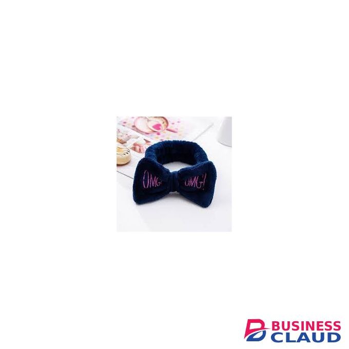 OMG HEAD BAND MAKEUP SLEEPWEAR SPA SALON FACIAL-Navy Blue