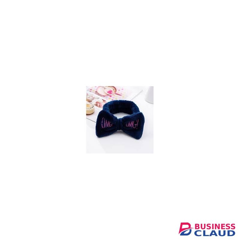 OMG HEAD BAND MAKEUP SLEEPWEAR SPA SALON FACIAL-Navy Blue