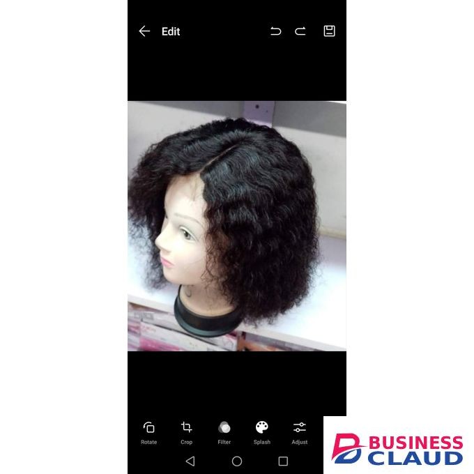 14 inch Water Wave women Wigs Synthetic Curly Hair wig