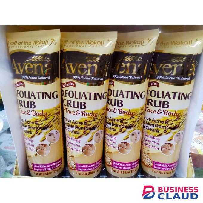 Fruit Of The Wokali Avena exfoliating face and body scrub