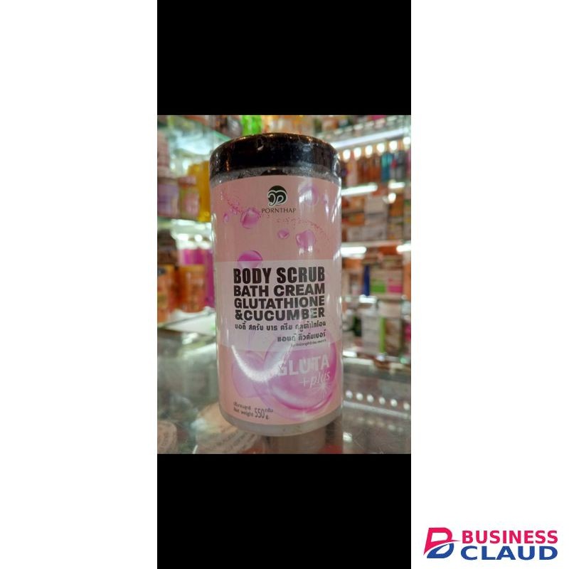 PORNTHAP Body scrub bath cream glutathione and cucumber