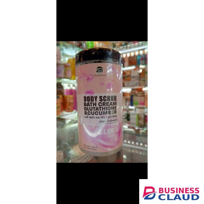 PORNTHAP Body scrub bath cream glutathione and cucumber