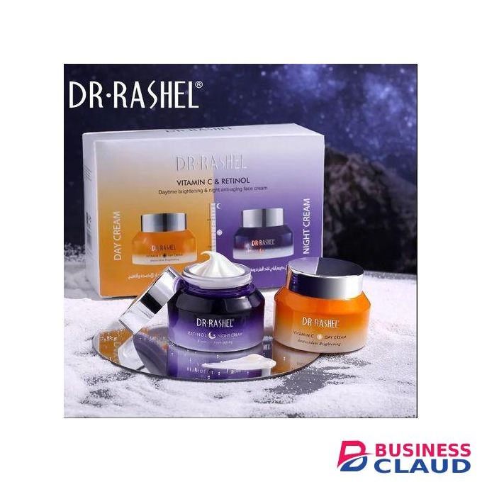 DR RASHEL Vitamin C & Retinol Daytime Brightening And Anti-Aging Face Creams(2 Pack)