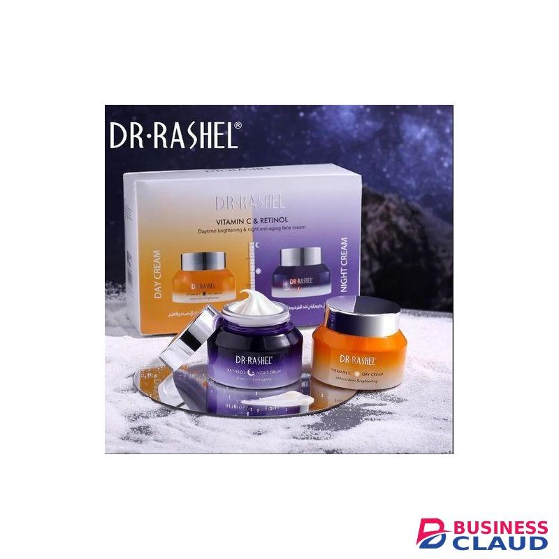 DR RASHEL Vitamin C & Retinol Daytime Brightening And Anti-Aging Face Creams(2 Pack)