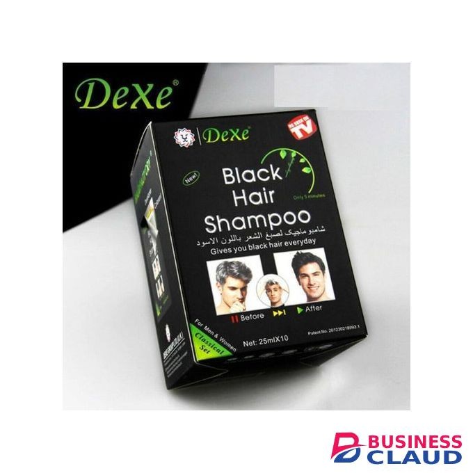 Dexe Black Hair Shampoo Instant Quick Hair Dye -(10 Pcs )