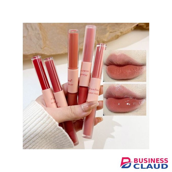 Maxfine Double Head Lip Gloss Lasting Waterproof Liquid Lipstick-04