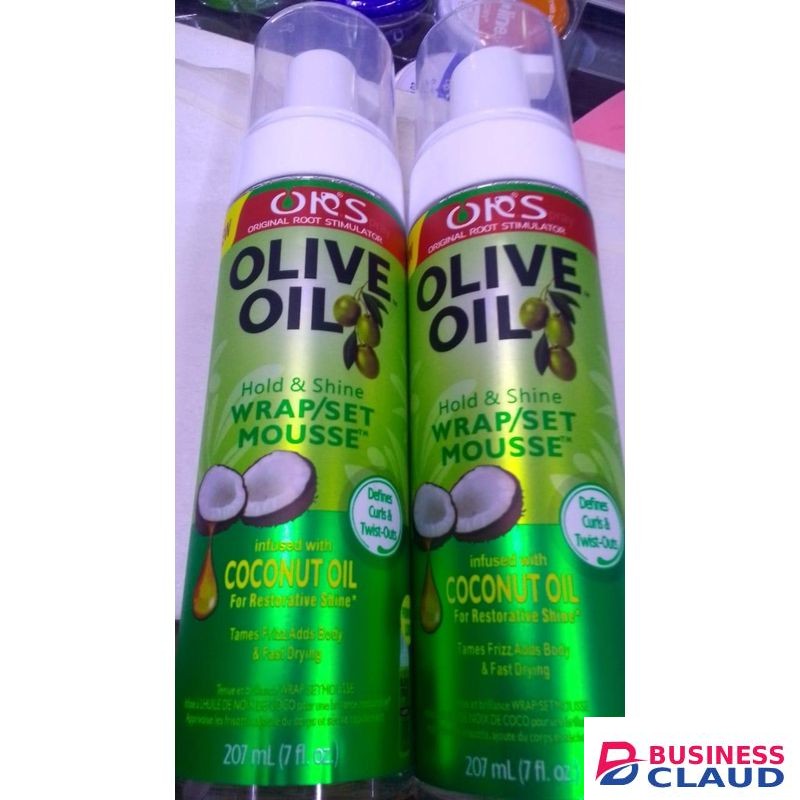 Ors hair mousse, olive oil styling foam