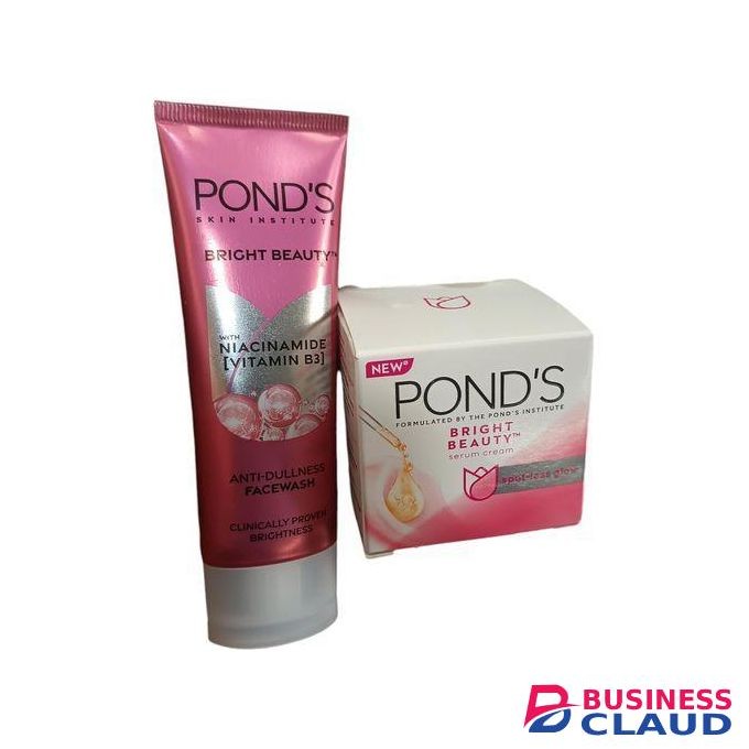 Pond's BRIGHT BEAUTY Anti Dullness Face Wash + Serum Cream nk