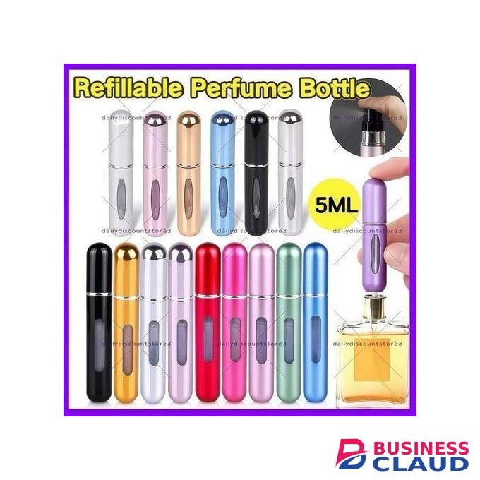 Refillable Perfume Bottle Easy Refill Portable Mini Pefrume Atomizer Spray Bottle 5ml Travel Perfume Bottle Atomizer Cosmetic Containers