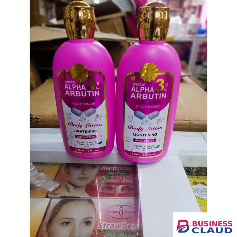 Alpha Arbutin Beauty AlphaX3 Arbutin Face & Body LOTION 500ML- Clears Spots, Acne,Scars+FREE GLYCERIN
