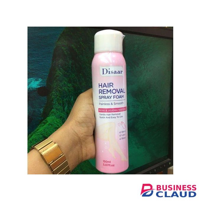 Disaar Rose and jojoba seed oil hair removal spray foam