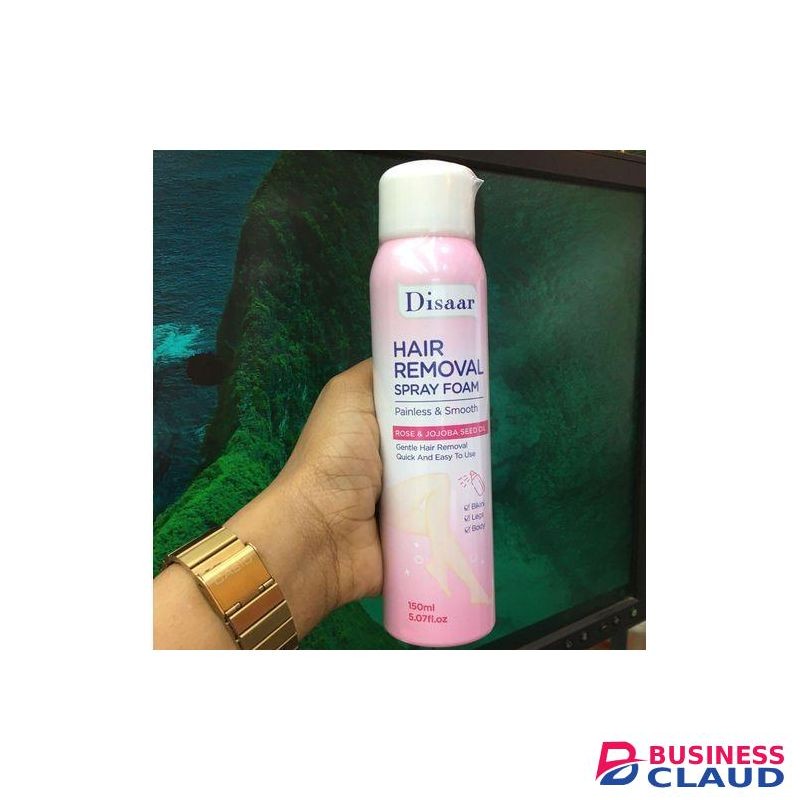 Disaar Rose and jojoba seed oil hair removal spray foam