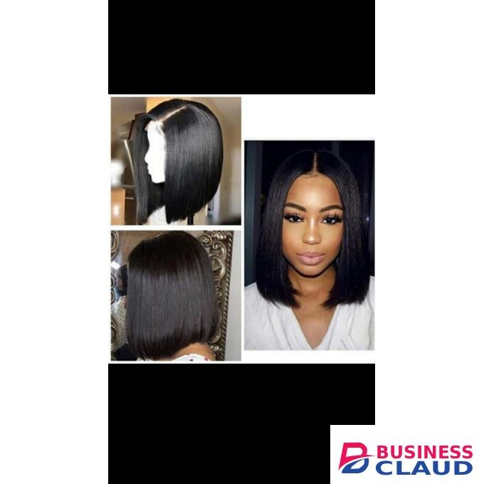 Ombre Bob Wigs Women Hair Cosplay Wigs Synthetic Hair Heat Resistant Wig Black Straight Hair
