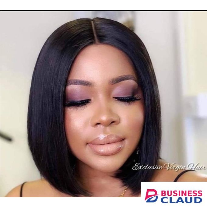 Ombre Bob Wigs Women Hair Cosplay Wigs Synthetic Hair Heat Resistant Wig Black Straight Hair