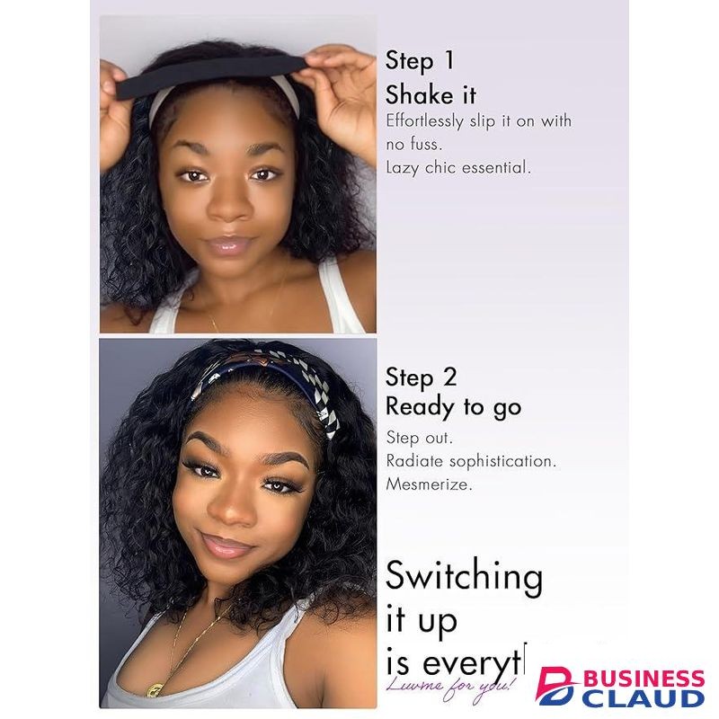 Long Curly soft and Fluffy women Headband wig + Free gift inside!!!