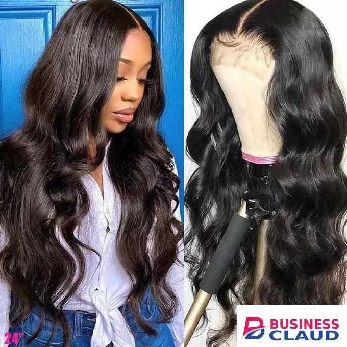 FBK WOMEN LONG CURLY HAIR BLACK BODY WAVE SYNTHETIC WIGS FOR LADIES GIFT