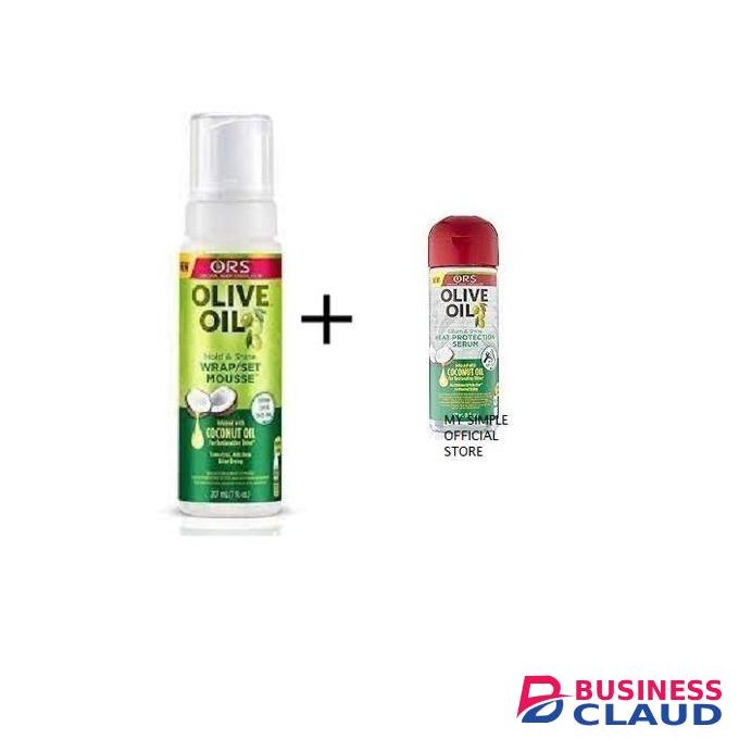 Ors Wrap Set Mousse (Coconut ) + Heat Protection Serum