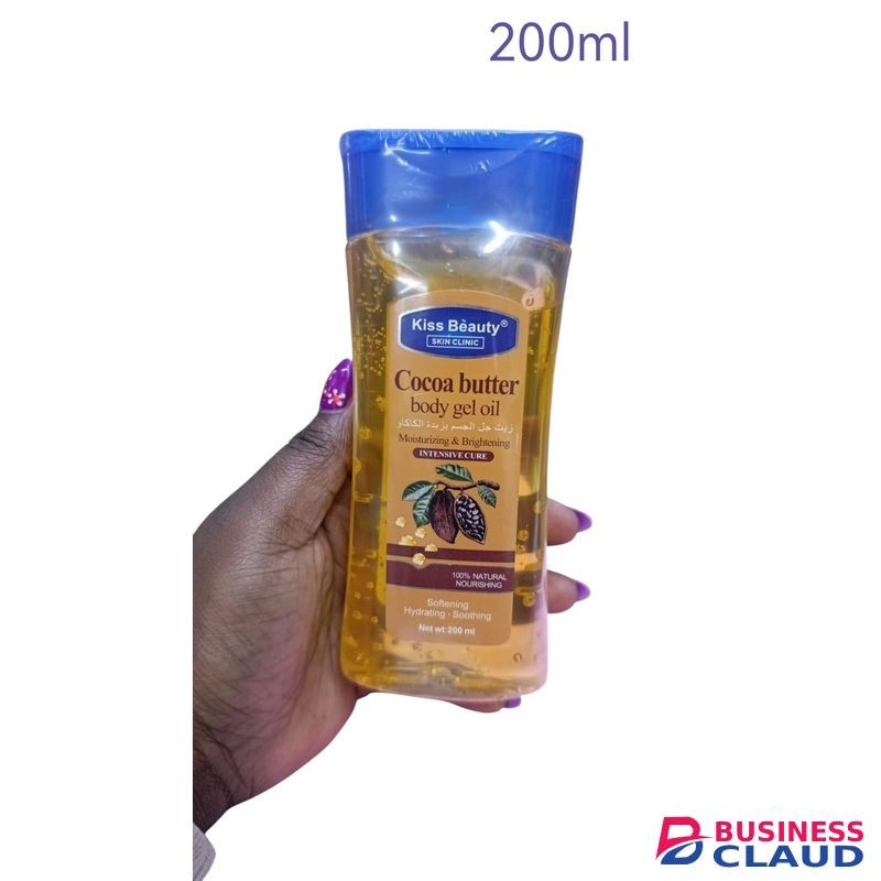 200ml kiss beauty cocoa butter body gel oil