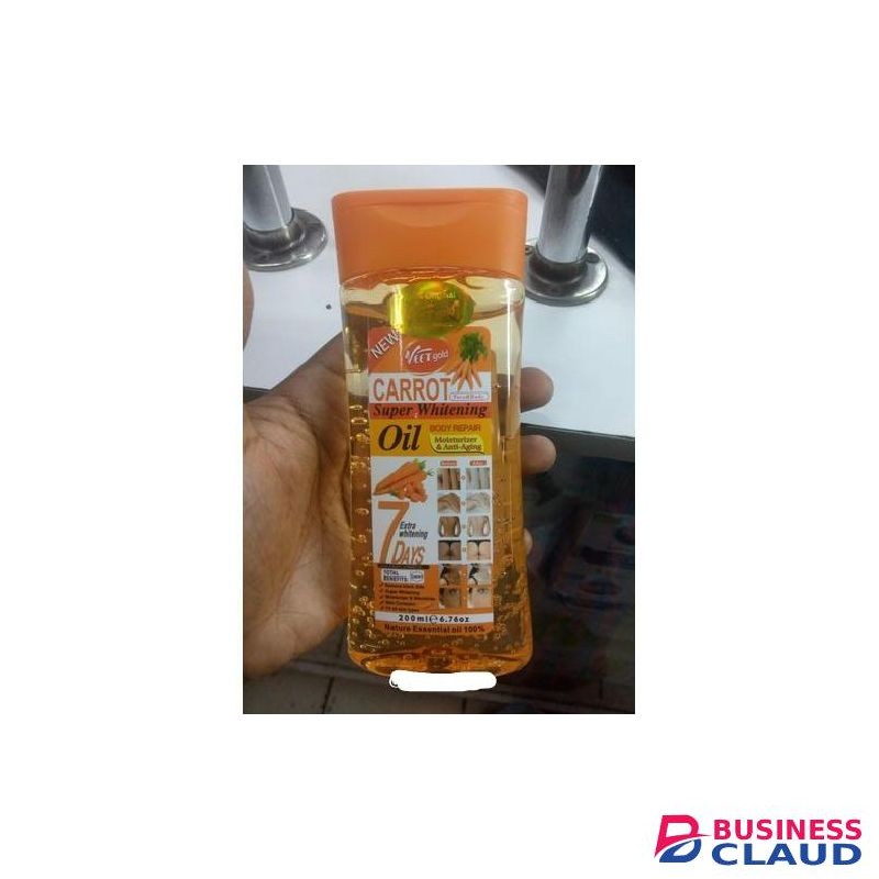 VEET GOLD Carrot Super Whitening Face & Body Oil - 200ml