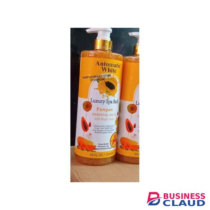White Automatie Luxury Spa Bath Pawpaw Essential Oils With Kojic Acid