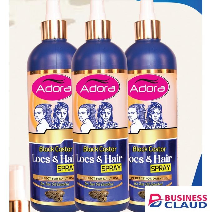 Adora Black Castor Locs And Hair Spray