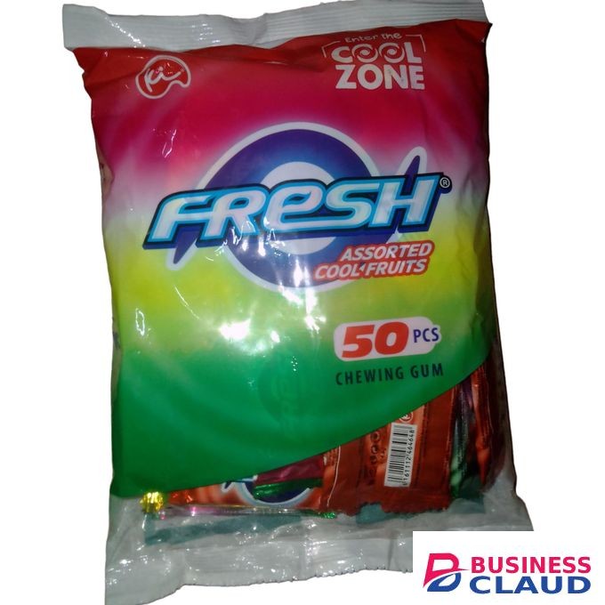 Fresh Assorted Cool Fruits Chewing Gum 50's