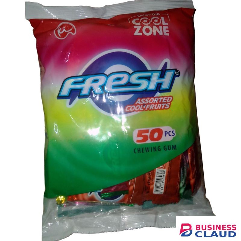 Fresh Assorted Cool Fruits Chewing Gum 50's