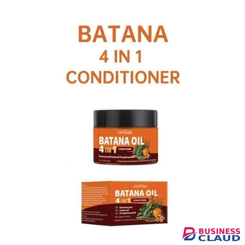 Sauvasine BATANA 4-in-1 Hair Conditioning Oil - For Dry & Damaged Hair, Frizz Control, Scalp Treatment & Shine