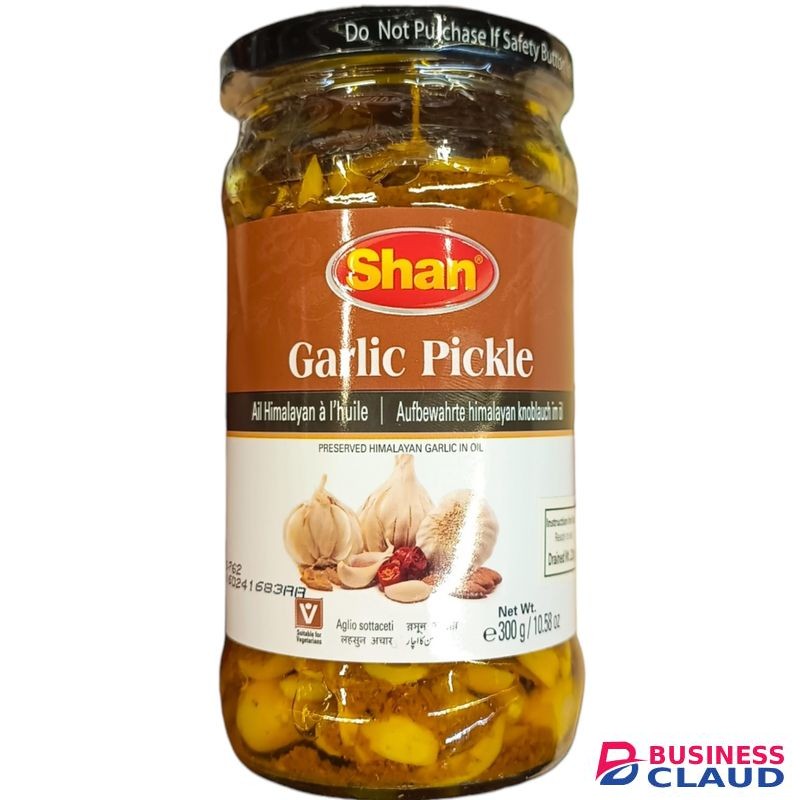 Shan Garlic Pickle For SALADS VEGETABLE CHARCUTERIE BOARDS Acidity Adder Good For HEART HEALTH METABOLISM IMMUNITY nk