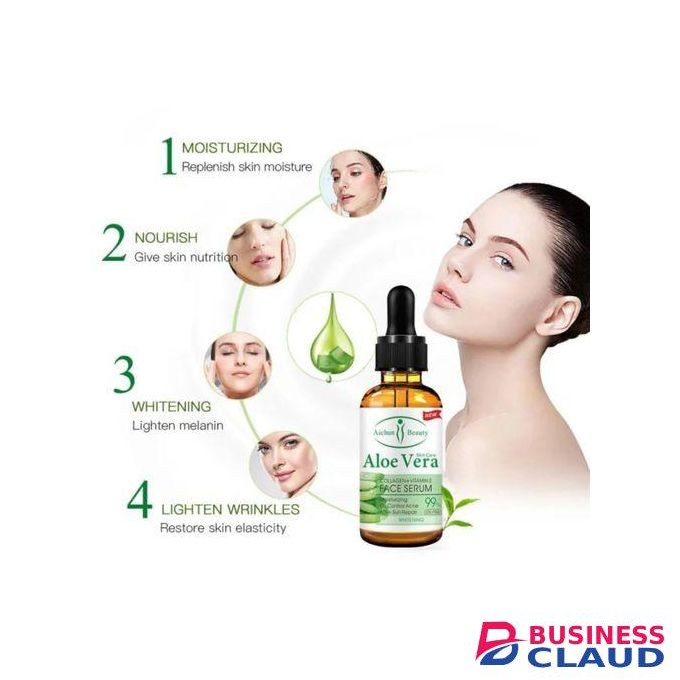 Aichun Beauty Aloe Vera 99% Face Serum With Collagen + Vitamin E