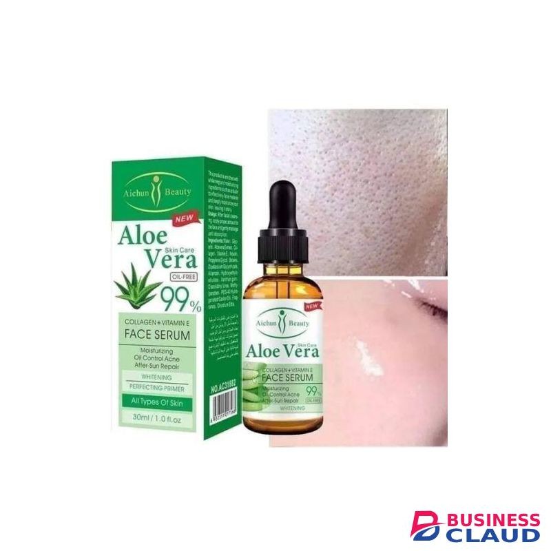 Aichun Beauty Aloe Vera 99% Face Serum With Collagen + Vitamin E
