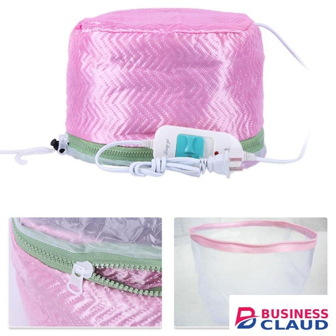 Professional Electric Hair Thermal Treatment Cap - Waterproof Beauty Steamer SPA Nourishing Hair Care Hat - Adjustable Temperature Heating Cap for Deep Conditioning, Hair Dyeing, and Repair
