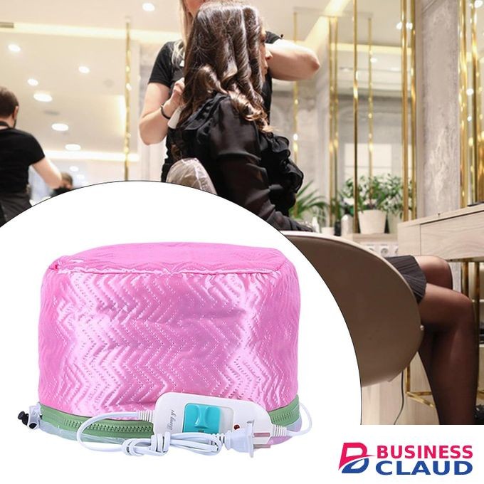 Professional Electric Hair Thermal Treatment Cap - Waterproof Beauty Steamer SPA Nourishing Hair Care Hat - Adjustable Temperature Heating Cap for Deep Conditioning, Hair Dyeing, and Repair
