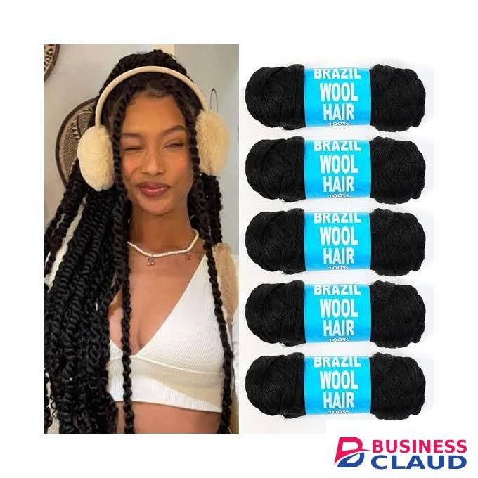 Brazilian Hair 5pcs 100% Brazilian Wool Hair Twist/Faux Locs
