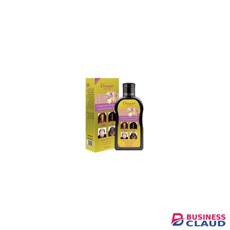 Disaar Hair Shampoo Anti-Hair Loss Hair Growth Ginger Extract Regrowth Repair Clean Scalp Regeneration Plant Dye Herbal Treatmen
