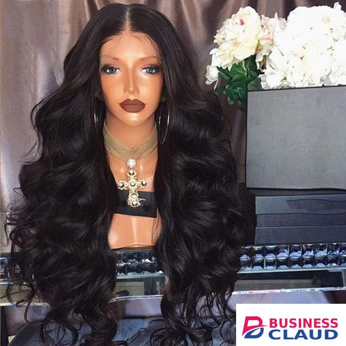 Wigs Long Black Hair Middle Parted Big Wavy Long Curly Hair Fluffy