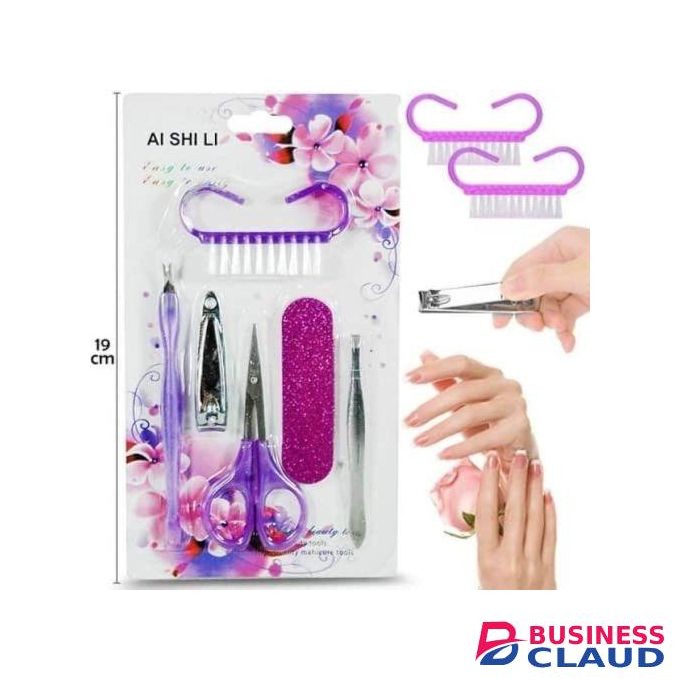 SHARE THIS PRODUCT 6Pcs Manicure & Pedicure Kit Assorted Colours