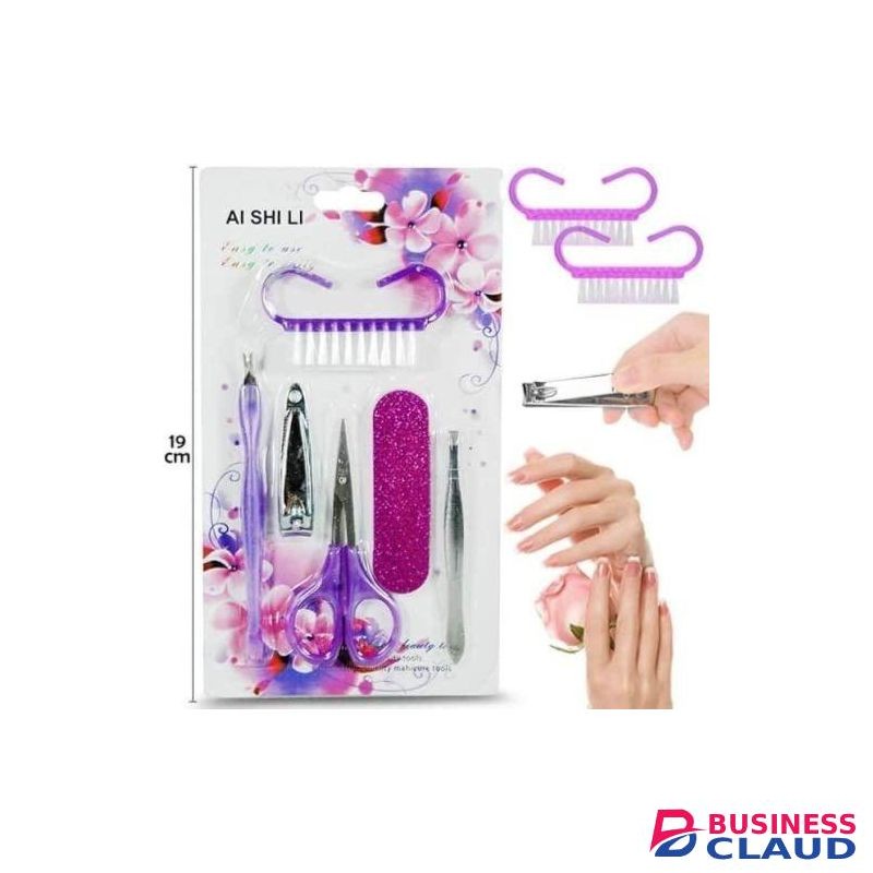 SHARE THIS PRODUCT 6Pcs Manicure & Pedicure Kit Assorted Colours
