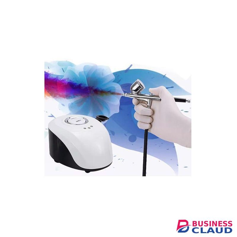 Professional Portable Airbrush Machine with Compressor for Nail Art Makeup Tattoo Cake Facial Skincare Oxygen Nano Mist Sprayer.