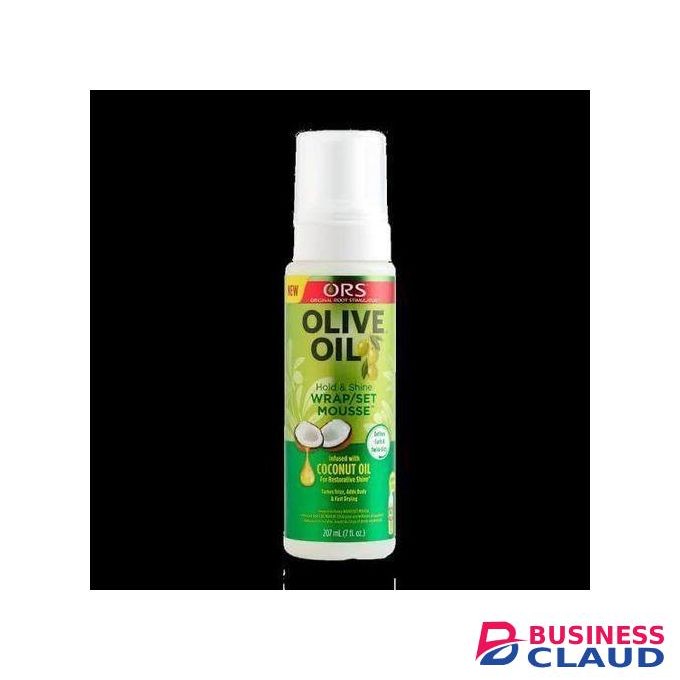 Olive & Argan ORS OLIVE OIL WRAP/SET MOUSSE INFUSED WITH COCONUT OIL(HOLD&SHINE)