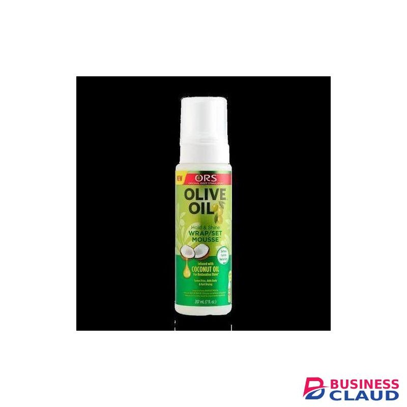 Olive & Argan ORS OLIVE OIL WRAP/SET MOUSSE INFUSED WITH COCONUT OIL(HOLD&SHINE)