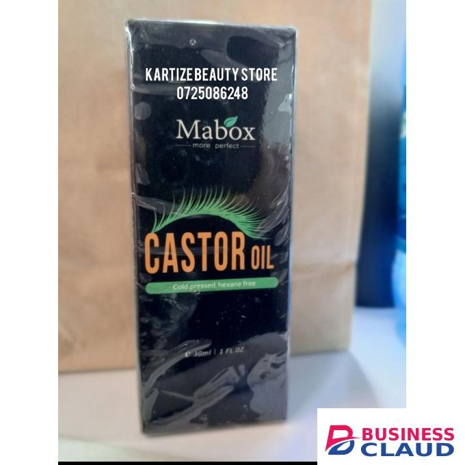 Mabox Castor Oil - 100% Organic Pure - Grow Eyelashes And Eyebrows