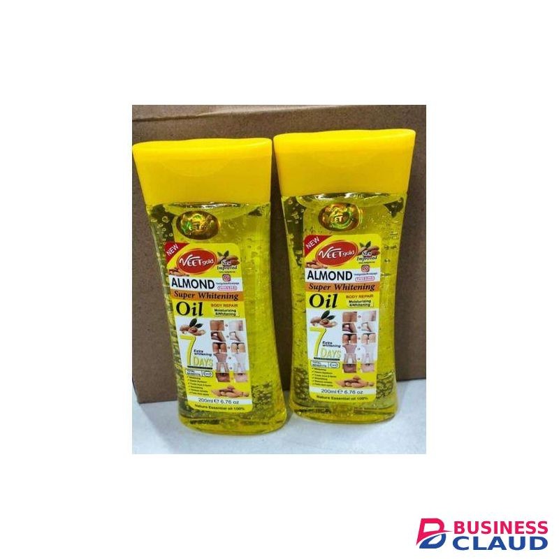 VEET GOLD Almond Super Whitening Face & Body Oil For Whitening & Moisturizing-200ml