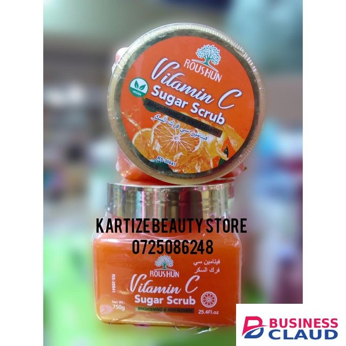 Roushun Exfoliating Vitamin C Sugar Scrub Brightening And Anti-aging