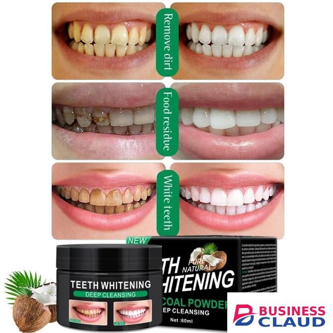 Pure Naturals Deep Cleansing Teeth Whitening Powder – Natural Charcoal Formula