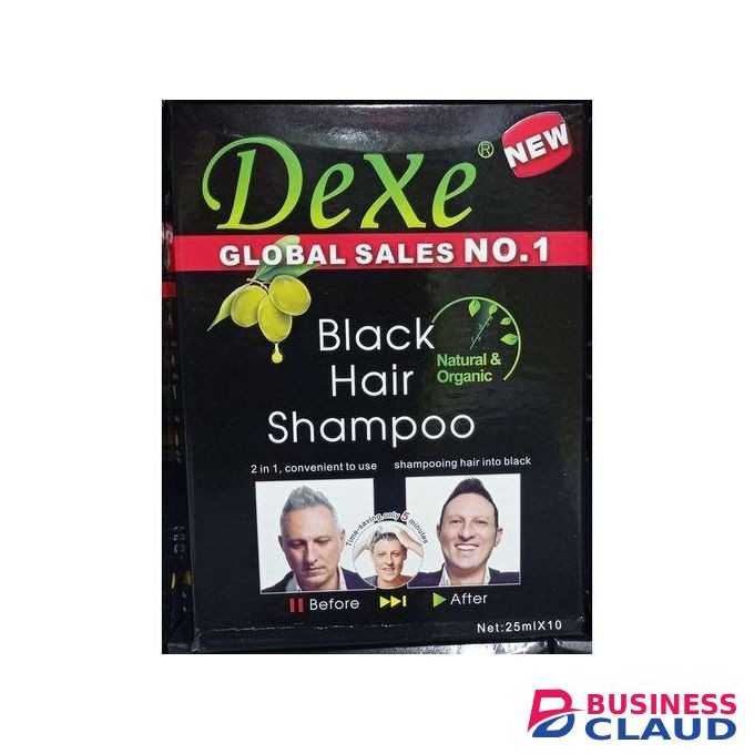 Dexe Black Hair Shampoo 10 X 25 Ml Sachets