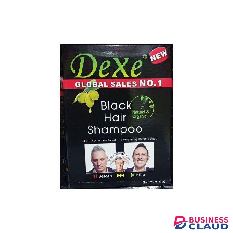 Dexe Black Hair Shampoo 10 X 25 Ml Sachets