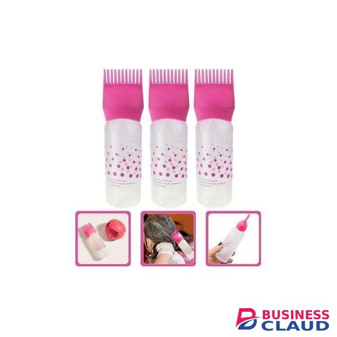 Hair Dye Applicator Bottle Oil Dispenser Brush Comb Shampoo Bottle
