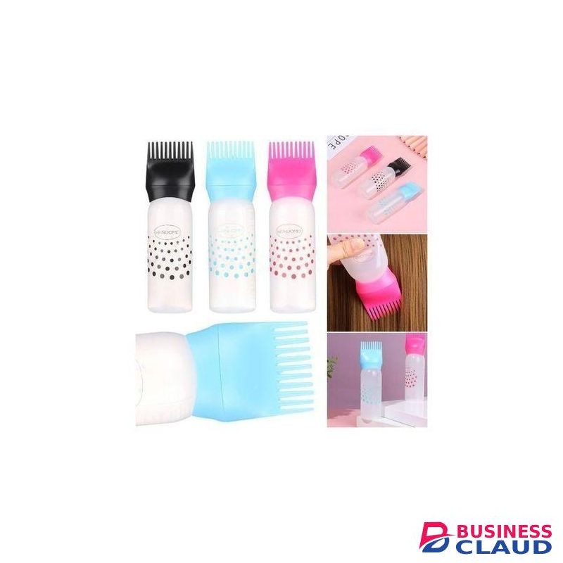 Hair Dye Applicator Bottle Oil Dispenser Brush Comb Shampoo Bottle